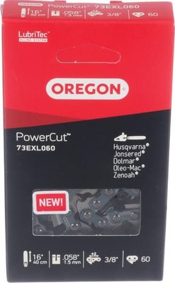 Pièces agricoles - Jardin et forêt pièce adaptable - Chaîne de tronçonneuse 3/8" 1,5mm 60 DL dent à angle droit Oregon