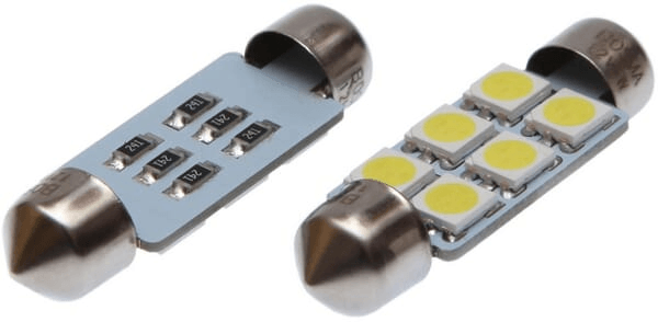 Pièces agricoles - Eclairage - Ampoule Led, 24 V SV8.5, blanc, 10X41 OFF-ROAD (2x)