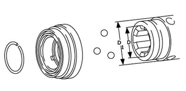 Pièces agricoles - Transmission - Verrouil. QS 2500-2580-2600