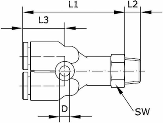 Pièces agricoles - Pièce pneumatique - Raccord vissé