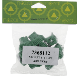 Pièces agricoles - Pièce Pulvérisateur - Jeu de buses à jet plat (8 pcs) ABX 80° 015 vert