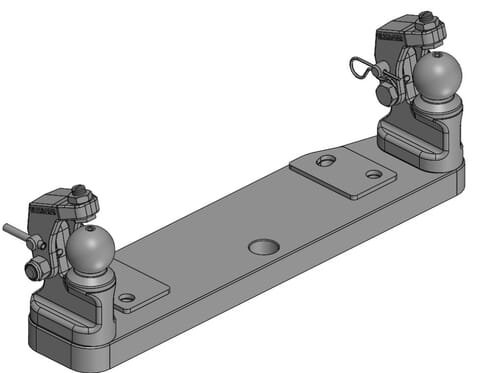 Pièces agricoles - Tracteur pièce adaptable - Direction forcée K50® D/G pour attelage de 45-50 mm (HVLB I)