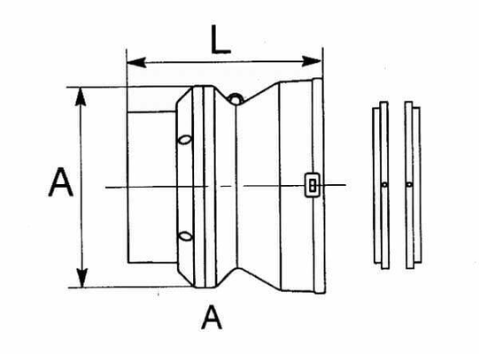 Pièces agricoles - Transmission - Coiffe de protection.WW70 avec bague Gr.2