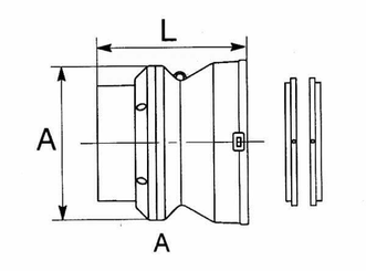 Pièces agricoles - Transmission - Coiffe de protection.WW70 avec bague Gr.2