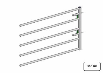 Materiels - Cage de contention - PACK DE 12 AVANTS DE PORTE AUTOLOCK EX5 L.1.65M
