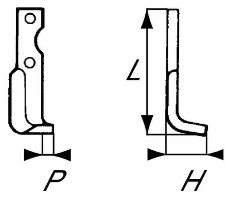 Pièces agricoles - Travail du sol - Lame de fraise d. Agria