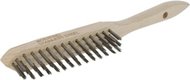 Brosse métallique en acier inoxydable 3 rangs