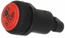Interrupteur poussoir, PTO, rond, rouge