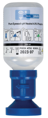 Equipement protection individuelle - Equipement - Flacon de rinçage pour les yeux 200ml pH neutre (par 1)