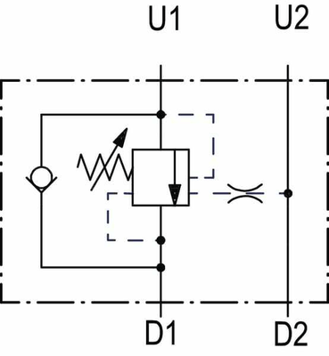Pièces agricoles - Hydraulique - Soupape d'équilibrage N1116 3/8 G5P4