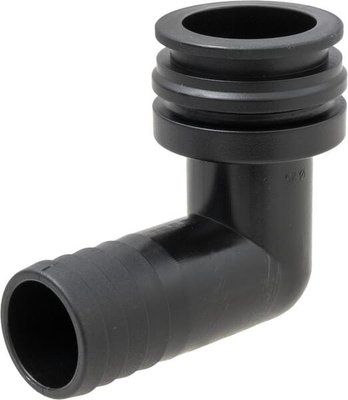 Pièces agricoles - Pièce Pulvérisateur - Raccord à fourche, femelle 90° AF4, embout de tuyau 25 mm