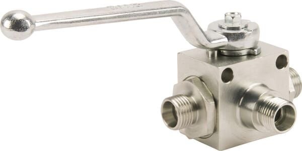 Pièces agricoles - Hydraulique - Robinet à boisseau sphérique 3/2-L - M18x1,5