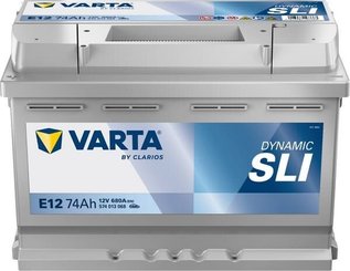Pièces agricoles - Eclairage - Battery 12V 74Ah 680A E12 VARTA Dynamic SLI