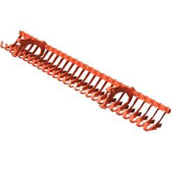 Pièces agricoles - Pièce divers - BARRE DE DECROTTOIR 3.50m complet