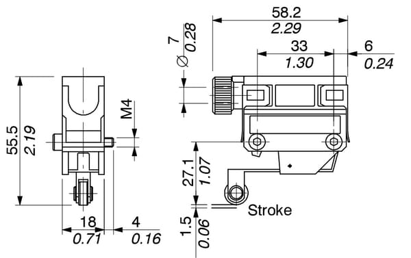 Pièces agricoles - Hydraulique - Interrupteur micro
