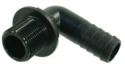 Pièces agricoles - Pièce Pulvérisateur - Coude 90°+embout 20mm+M 3/4"