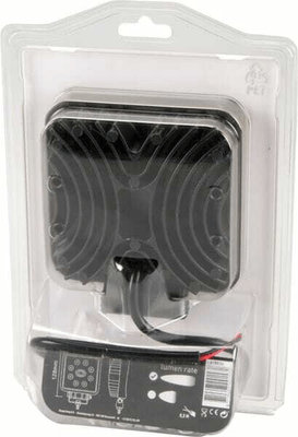 Pièces agricoles - Eclairage - Phare de travail LED carré 24W 1920lm, 10/30V, 110x45x110mm longue portée 8 LED gopart
