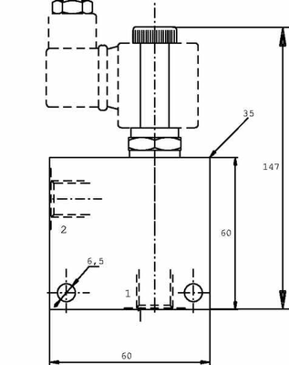 Pièces agricoles - Hydraulique - Vanne electr.2/2 12V No.ferm. 3/8" BSP