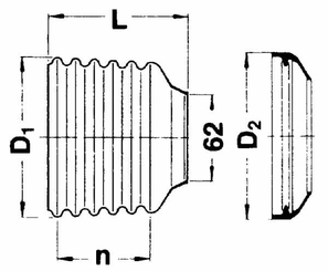 Pièces agricoles - Transmission - Coiffe de protection SC35 RP 7