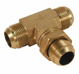 Pièces agricoles - Hydraulique - Raccord T orientable passe cloison JIC/UNF 9/16