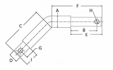 Pièces agricoles - Tracteur pièce adaptable - Axe 22/28/22x22mm Kramp