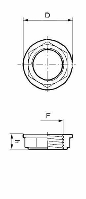 Pièces agricoles - Pièce Pulvérisateur - Ecrou plat 2" 1/2"