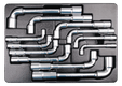 Thermoformé 12 clés à pipe 8, 10-14, 16-19, 22 24mm
