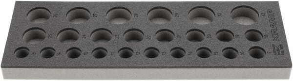 Outils - Outils divers - Insert en mousse pour jeu de douilles 1/2" 24 pcs