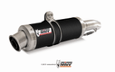 Silencieux double MIVV GP inox brossé noir Aprilia RSV1000