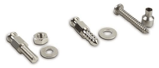 Pièces agricoles - Pièce divers - Vis à métaux 4 x 20 mm avec. rondelle, laiton nickelé