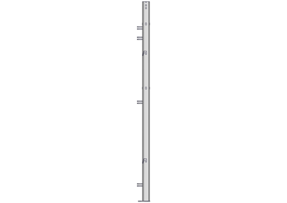 Accessoires et options matériel  - Matériel d'élevage - autre - POTEAU PLATINE DEPORTEE BOUT DE MUR (BOX)