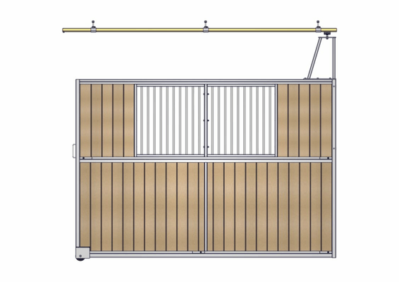 Materiels - Accessoires 200Kg-300Kg - SEPARATION COULISSANTE BARREAUDEE/RESINE L.3.50M