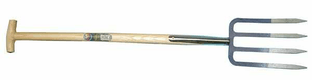 Fourche bêche 4 dts a. manche