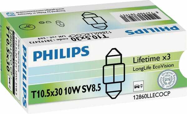 Pièces agricoles - Eclairage - Ampoule 12V 10W T10,5x30 SV8,5