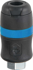 Pièces agricoles - Pièce pneumatique - Racc.rapide filet fem. BSP1/4"