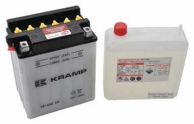Pièces agricoles - Eclairage - Batterie 12V 14Ah 200A avec pack d'acide Kramp