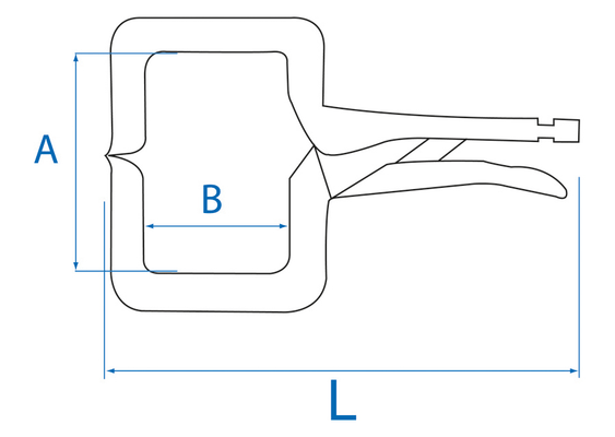 Outils - Outils divers - Pince étau 280mm