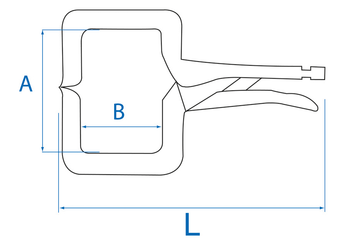 Outils - Outils divers - Pince étau 280mm