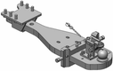 Barre d'attelage K80® renforcée adaptée pour John Deere 6175R, 6195R, 6215R SET