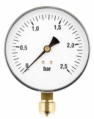 Pièces agricoles - Hydraulique - Manomètre Ø 100 0-2,5bar ½ unt