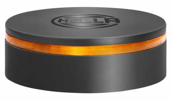 Pièces agricoles - Eclairage - Gyrophare à LED, 13 W, rond, 12-24 V, ambre, magnétique, Ø 149 mm x 60 mm, K-LED Rebelution Hella