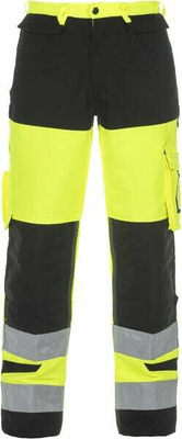 Vêtements et protections - Vêtement  - Pantalons, M, 50, Hi-Vis, jaune-noir Trendy High Visible Line by, Hydrowear
