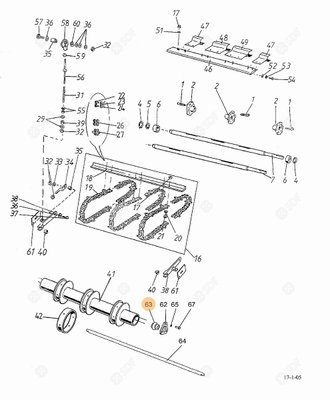 Pièces agricoles - Pieces moteur - COUSSINET Deutz-Fahr origine