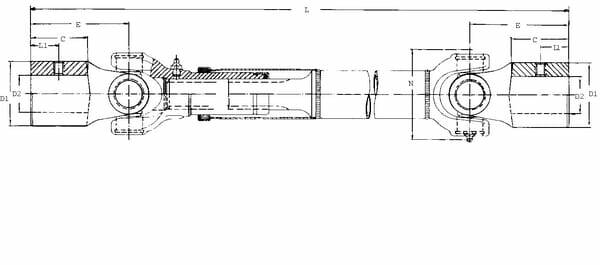 Pièces agricoles - Transmission - Mâchoire avec moyeu D=25 Cale 8mm M8 45º