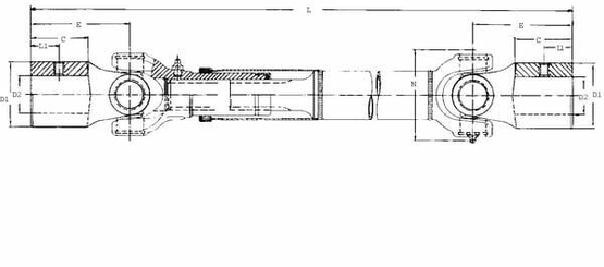 Pièces agricoles - Transmission - Mâchoire avec moyeu D=25 Cale 8mm M8 45º