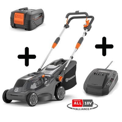 Materiels - Tondeuse poussée et tractée - Tondeuse poussée et tractée Husqvarna Tondeuse Aspire™ LC34-P4A pack 4.0Ah