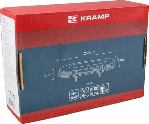 Pièces agricoles - Eclairage - Rampe lumineuse mini-rampe LED magnétique 3x30W