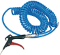 flexible spiralé polyuréthane 6,5x10 mm avec raccords et soufflette (par 1)