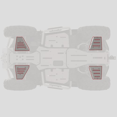 Accessoires et options matériel  - Quad - KIT PROTECTION DE TRIANGLE ALU