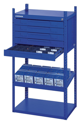 Boulonnerie, quincaillerie - Meubles, rangements - MODUL 2 NIV. + 5 TIROIRS BAS